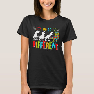 Camiseta Autism Awareness Dinosaurs Kid Boys Autism Differe