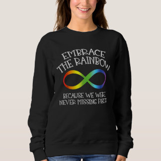 Camiseta Autism Awareness Embrace The Rainbow Infinity Anti