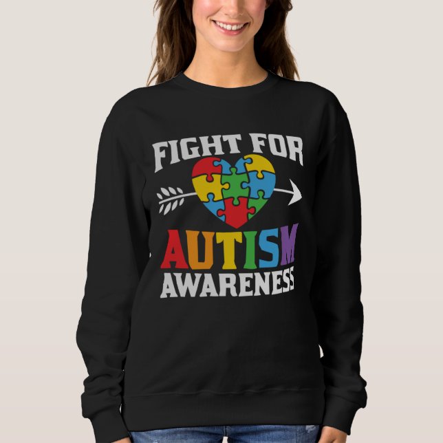 Camiseta Autism Awareness Fight For Autism Awareness Suppor (Frente)