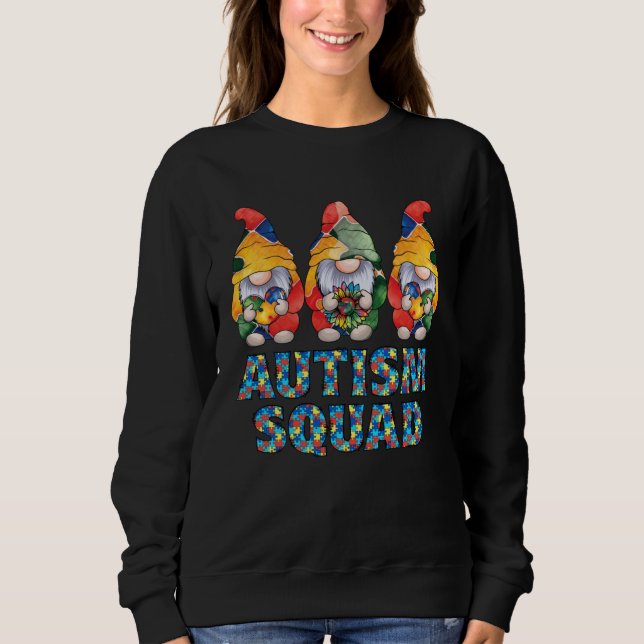 Camiseta Autism Awareness Gnomes Puzzle Autism Squad Be Kin (Frente)