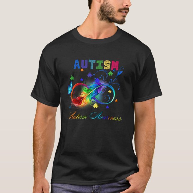 Camiseta Autism Awareness Infinity symbol (Frente)