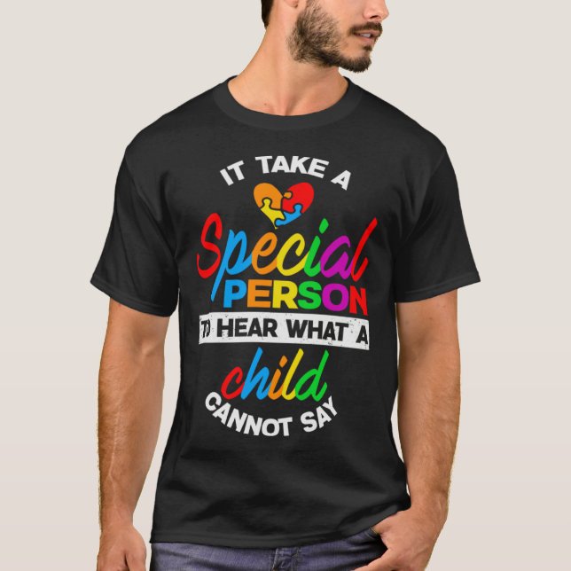 Camiseta Autism Awareness It Takes A Special Person Support (Frente)
