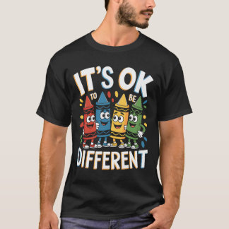 Camiseta Autism Awareness It's Ok To Be Different Autistic 