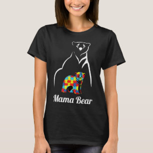 Camiseta Autism Awareness Mama Bear Mom