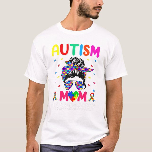 Camiseta Autism Awareness Mom Life (Frente)