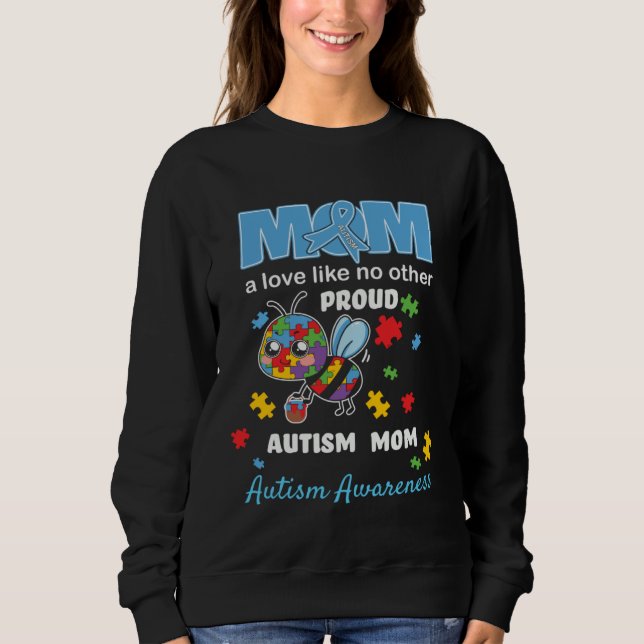Camiseta Autism Awareness Mom Mother Love Proud Autism Mama (Frente)