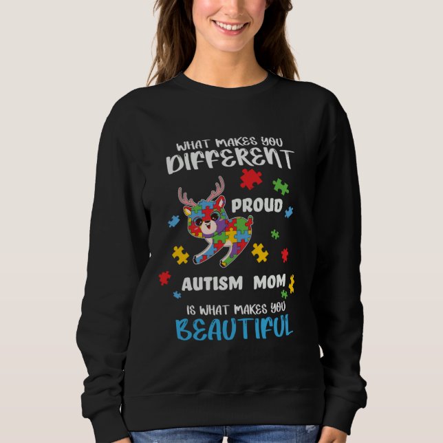 Camiseta Autism Awareness Mom Proud Mother Autistic Boys Gi (Frente)