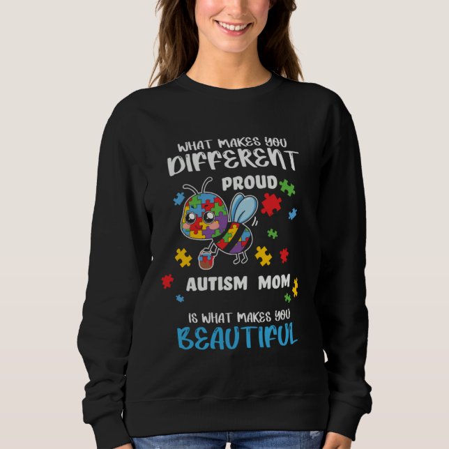 Camiseta Autism Awareness Mom Proud Mother Autistic Boys Gi (Frente)