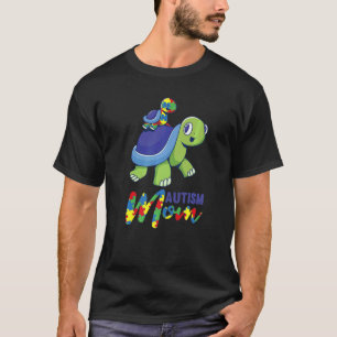 Camiseta Autism Awareness Month Puzzle Autism Mom Turtle