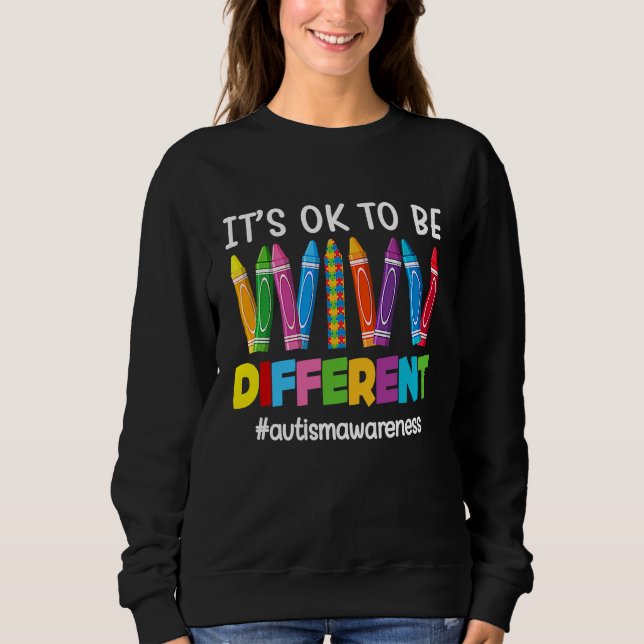 Camiseta Autism Awareness Pen Puzzle Its Ok To Be Different (Frente)