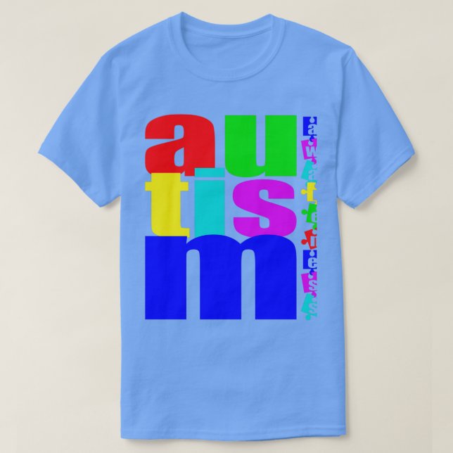 Camiseta Autism Awareness QUOTES Autism Day Gift Autist 4 (Frente do Design)