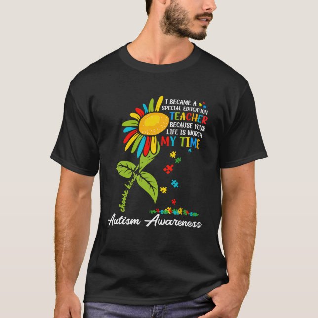 Camiseta Autism Awareness Sped Teacher Special Education Su (Frente)