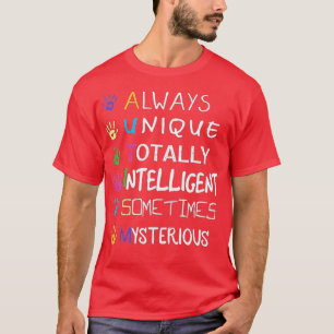Camiseta AUTISM AWARENESS Support Autism Kids for Mãe Pai (
