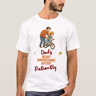 Camiseta Autism Dad Heart Understands Patiently Gift