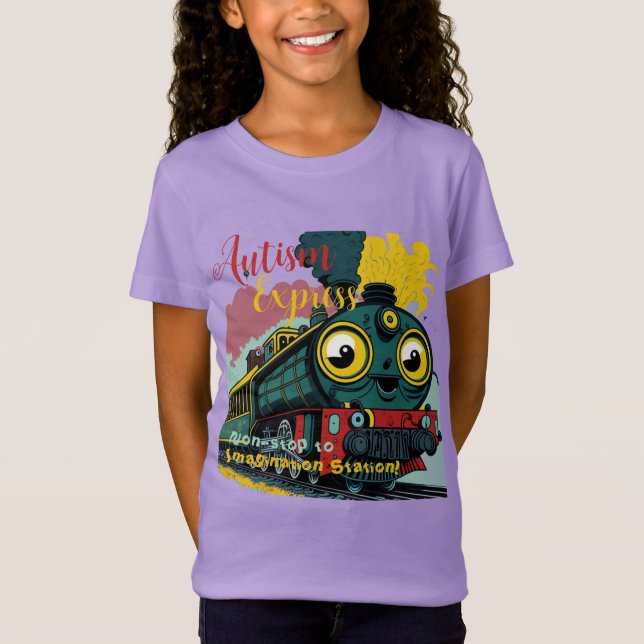 Camiseta Autism Express - Gráfico divertido (Frente)