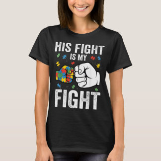 Camiseta Autism Fight is Fight ASD Awareness Dad Mom Men