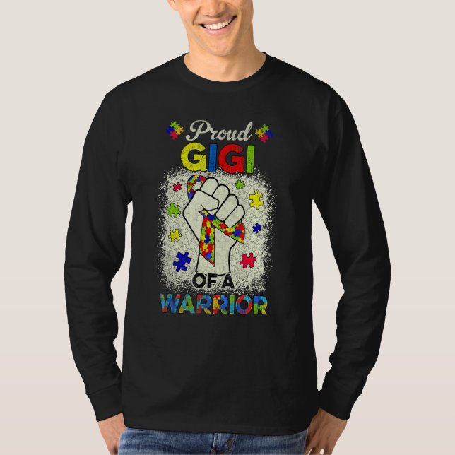 Camiseta Autism Gigi Do Autismo Aconselhamento Ao Guerreiro (Frente)