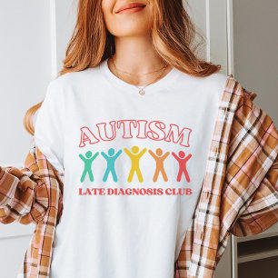 Camiseta Autism Late Diagnostics Club, Engraçada Neurodiver