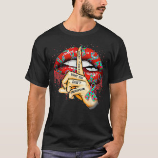 Camiseta Autism Lips Don't Judge What You Don't Understand 