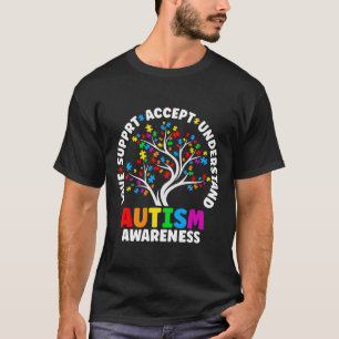 Camiseta Autism Love Accept Suporta Autismo Autismo Awarene