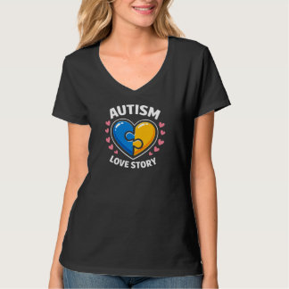 Camiseta Autism Love Story I Love Someone With Autism