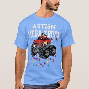 Camiseta Autism Mega Truck Engraçado