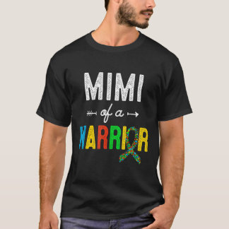 Camiseta Autism-Mimi Of A Warrior Autism Awareness Support