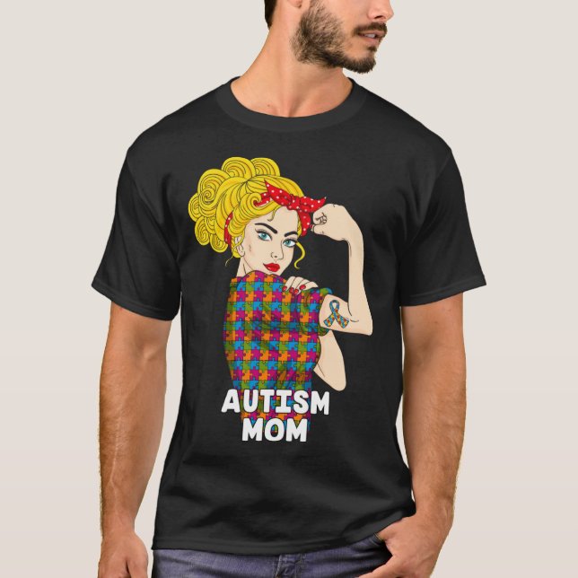 Camiseta Autism Mom Autism Awareness Kindness Support Autis (Frente)