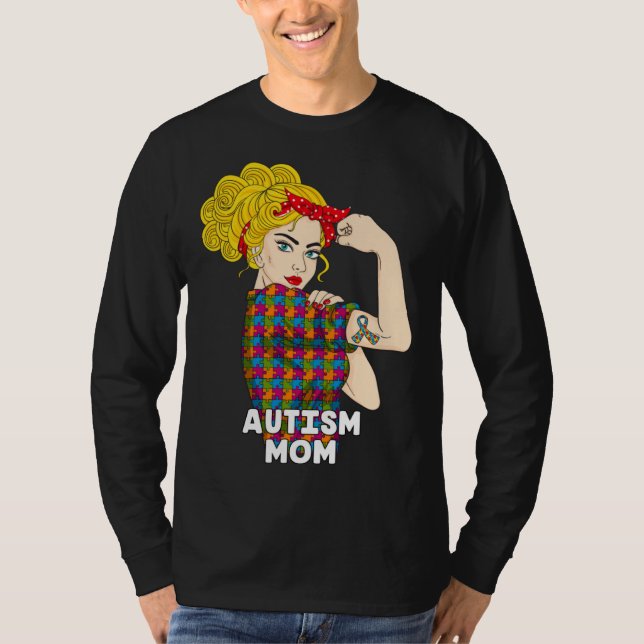 Camiseta Autism Mom Autism Awareness Kindness Support Autis (Frente)