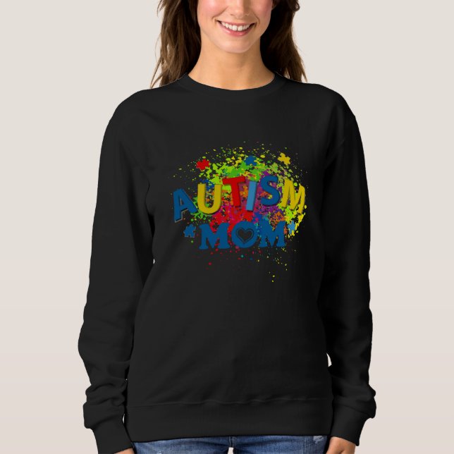 Camiseta Autism Mom Mother Sunflower Puzzle Piece Autism Aw (Frente)