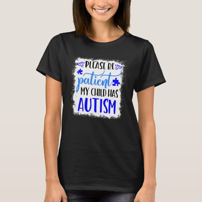 Camiseta Autism Mom  My Child Has Autism In April We Wear B (Frente)
