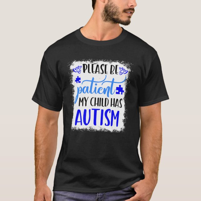 Camiseta Autism Mom  My Child Has Autism In April We Wear B (Frente)