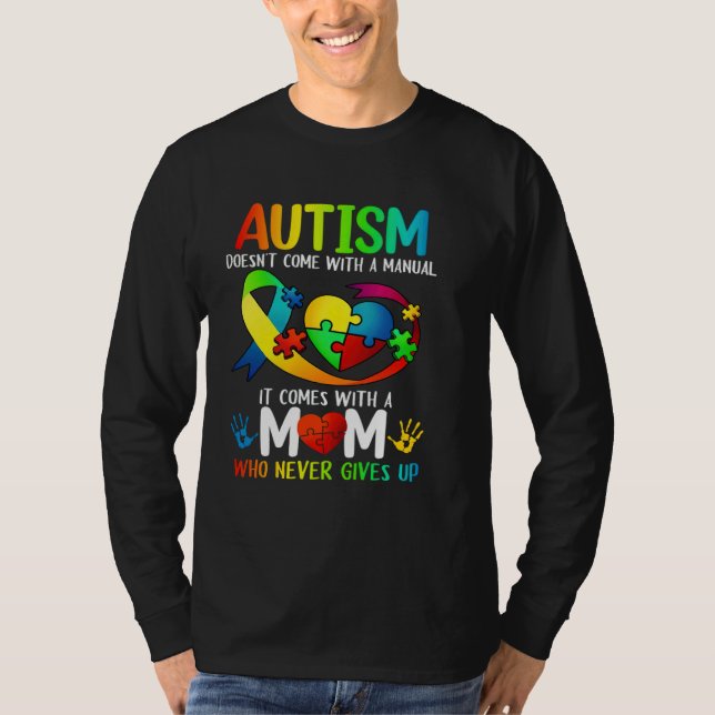 Camiseta Autism Mom  Women Autism Awareness  Mom Autism (Frente)