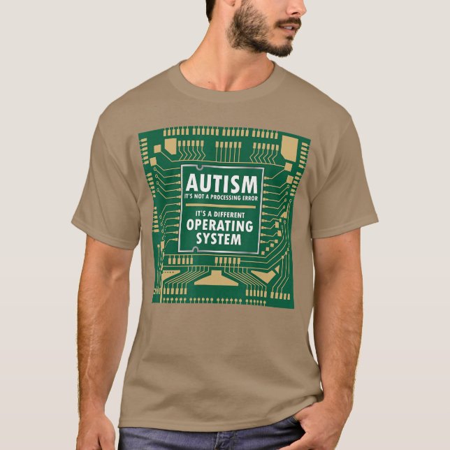 Camiseta Autism Not Error Different Operating System Autist (Frente)