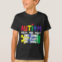 Autism Rocks Rolls Gira Flaps E Twirts