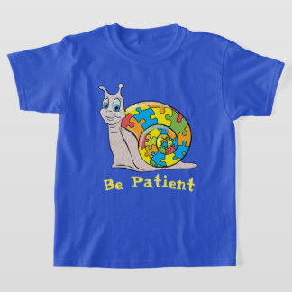 Camiseta Autism Snail - legenda editável