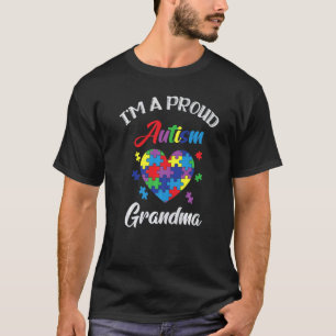 Camiseta Autism Spectrum Disorder Grandmother Awareness Puz