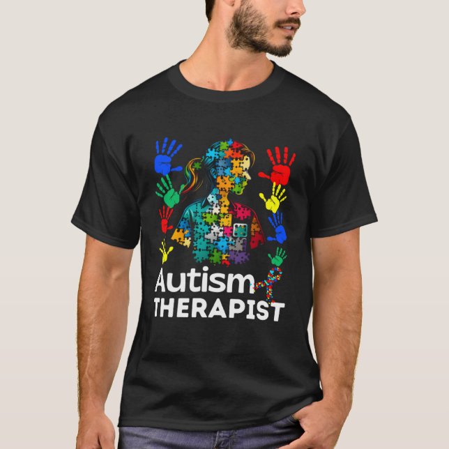 Camiseta Autism Therapist Navigating Autism Autism Counseli (Frente)