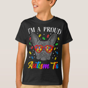 Camiseta Autism Tio French Buldogue Dog Quebra-cabeça Gles