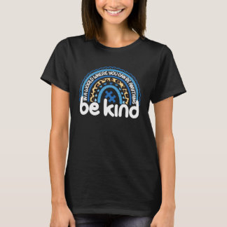 Camiseta Autism  Women Men Rainbow Be Kind Autism Awareness