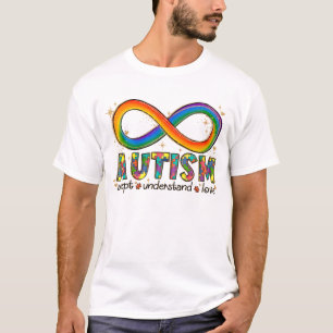 Camiseta Autismo Accept, Love, Entenda