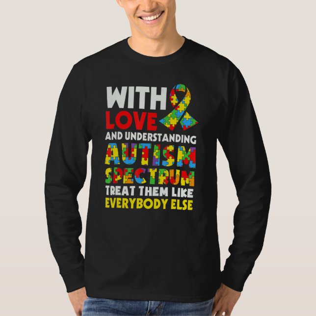 Camiseta Autismo Aconselhamento Suporta Crianças Autismo Pa (Frente)