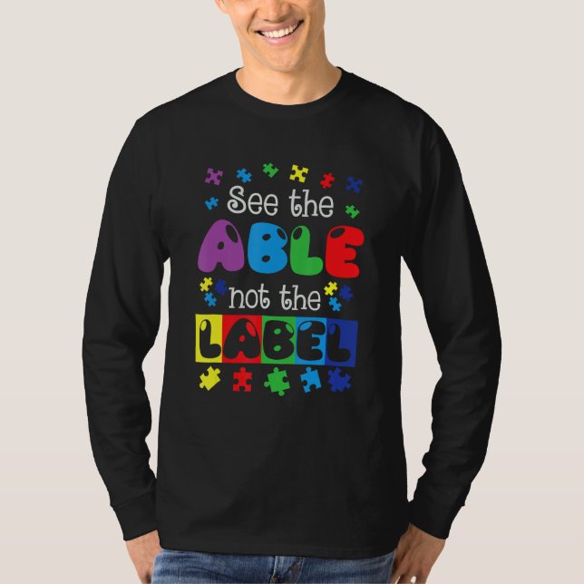 Camiseta Autismo Aconselhamento Suporta Crianças Autismo Pa (Frente)