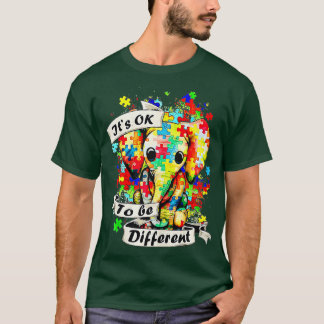 Camiseta Autismo Advertência Elefante É Tudo Bem Ser