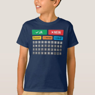 Camiseta Autismo alemão AAC PECS Apontando Comunicação 05