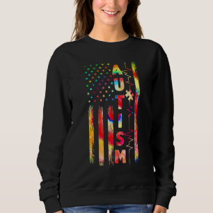 Camiseta Autismo Americano de Sinalizador Autismo Quebra-ca