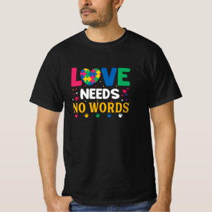Camiseta Autismo amor não precisa de palavras