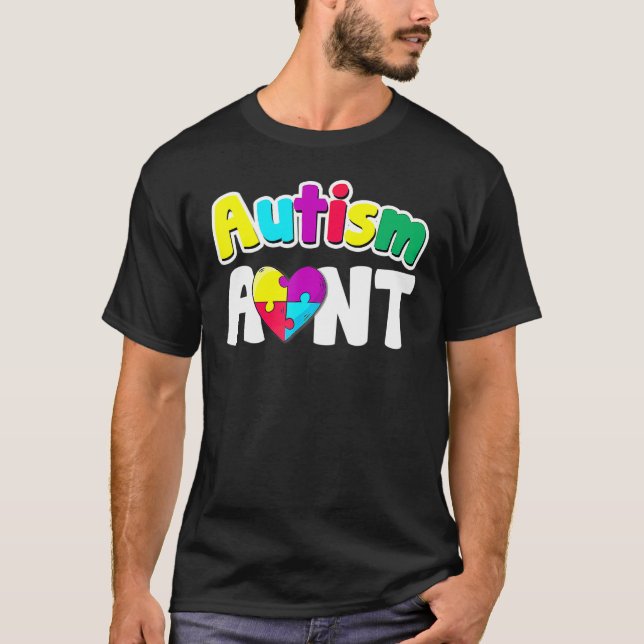 Camiseta Autismo Aun Awarness Quebra-cabeça (Frente)