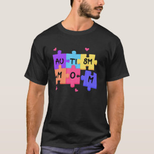 Camiseta Autismo Autismo Autismo Suporte a Mãe Mulheres