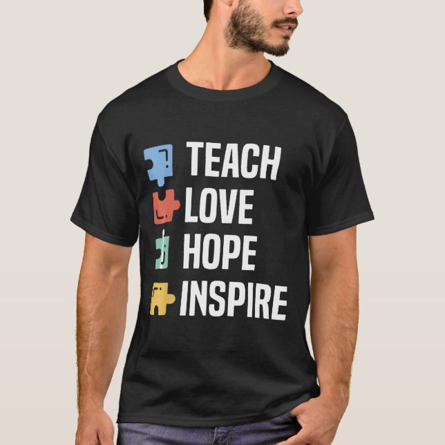 Camiseta Autismo-Autismo Professor Especial Ed Ensino Esper (Frente)